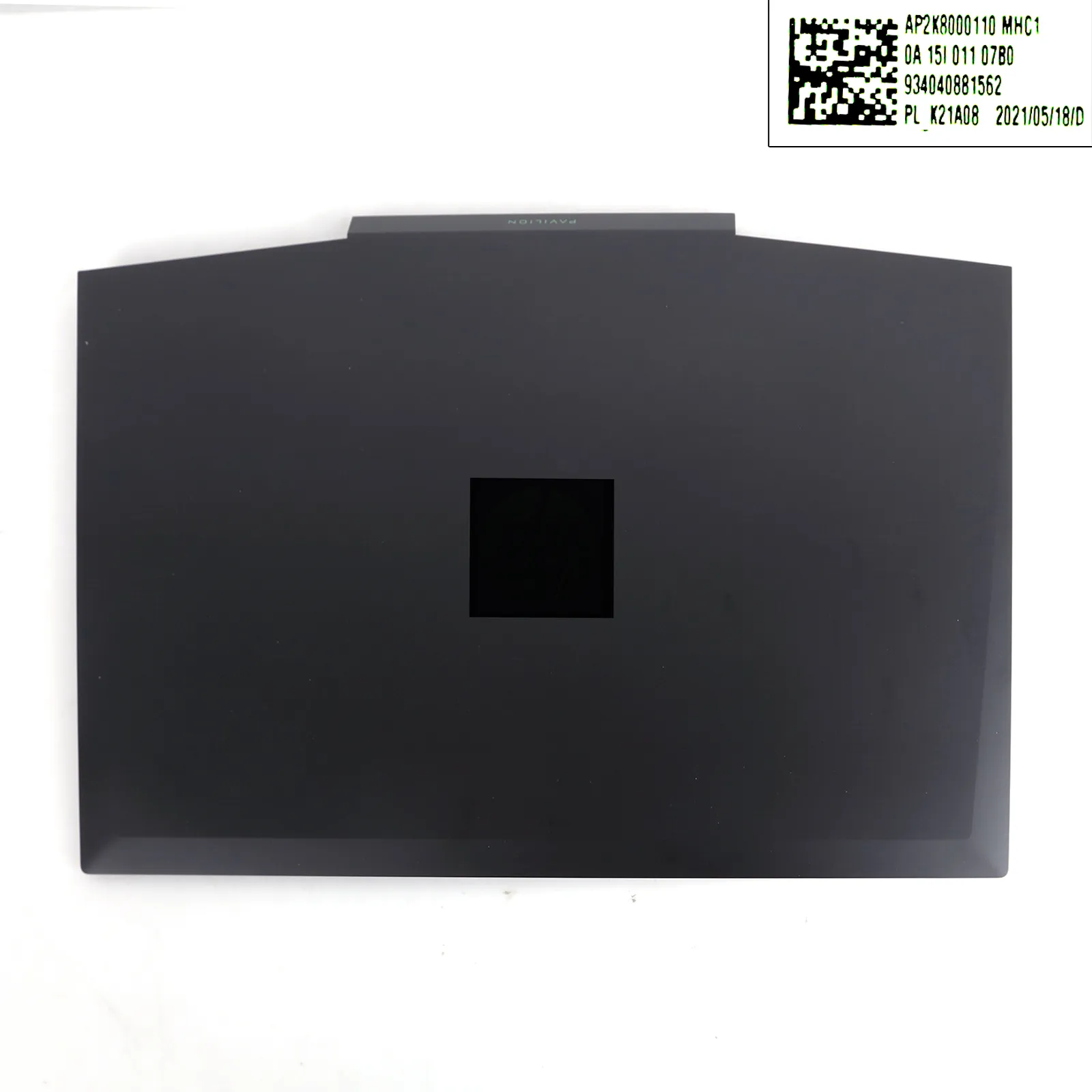 Picture of HP 15-DK LCD Back Cover black（logo is green）	