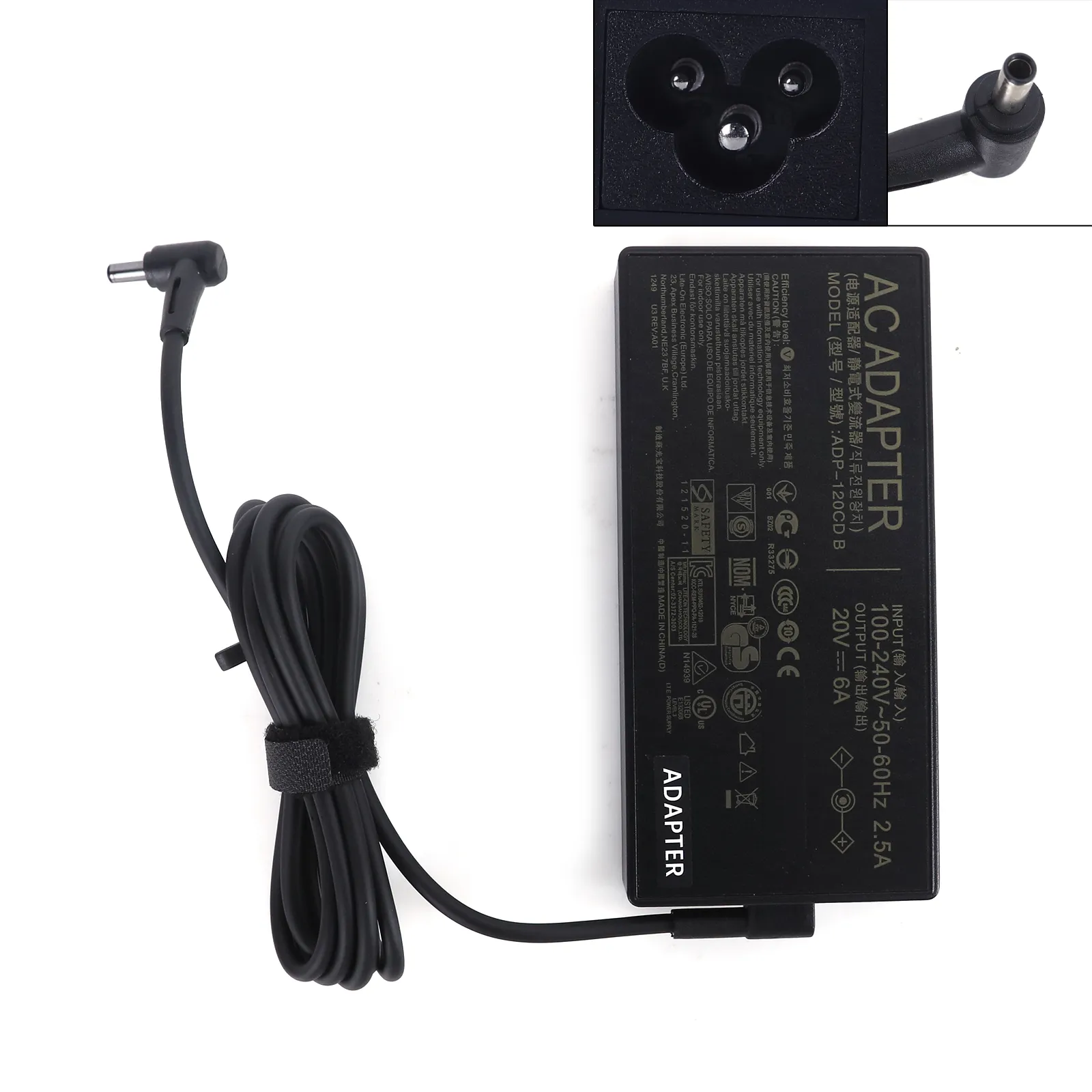 Picture of ASUS 20V 6A 120w 4.5mm*3.0mm (Quality：A+)  