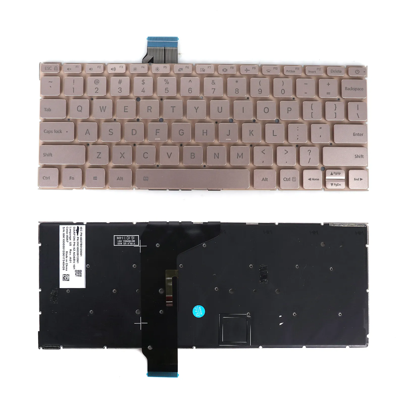 Picture of Xiaomi Air 12.5" gold(Without FRAME,Backlit，Win8)	