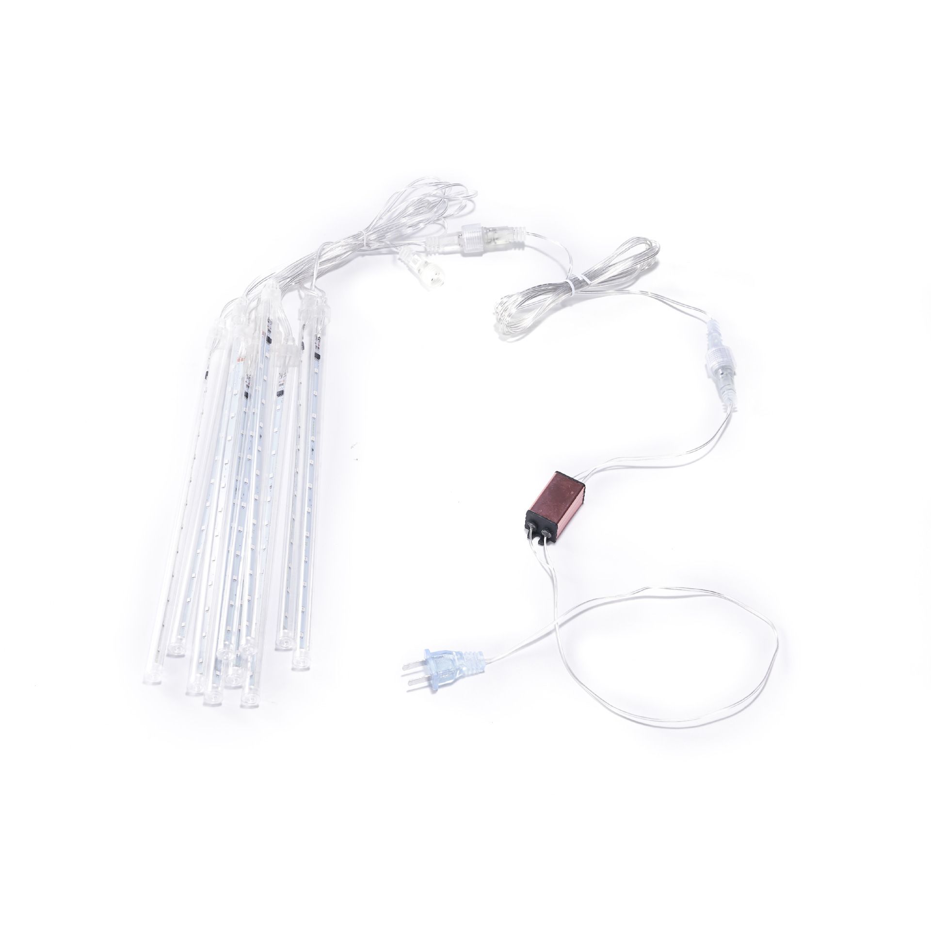 LED outdoor meteor shower light string festival garden hanging tree decorative light icicle light 30CM 8 LED connection models view 2