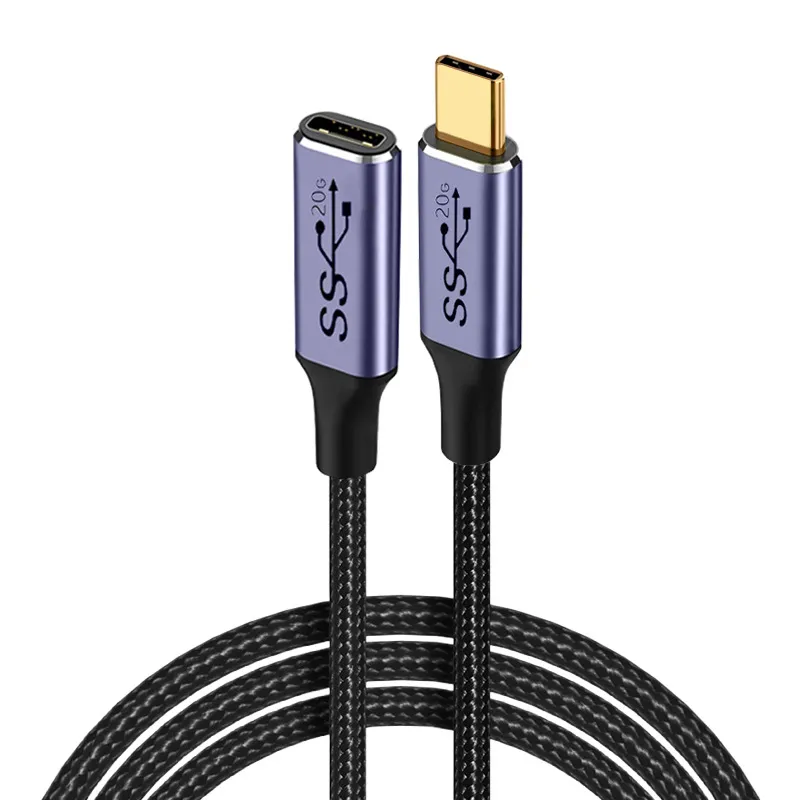 Picture of Type-c extension cable, C male-to-female adapter, male-to-female screen projection USB3.2, 20gbs docking station extension cable