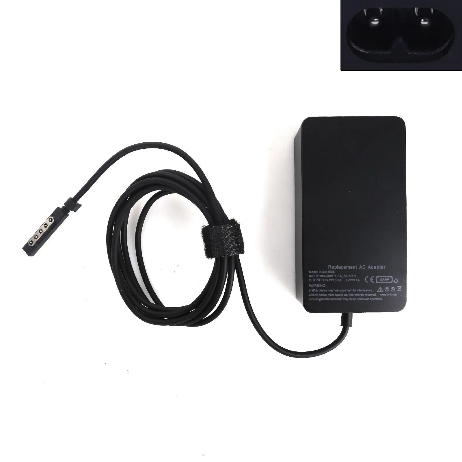 Picture of Laptop AC power adapter for Microsoft surface pro R/T 1/2 12V2A 3.6A 5V1A 48W（Without Power cord）