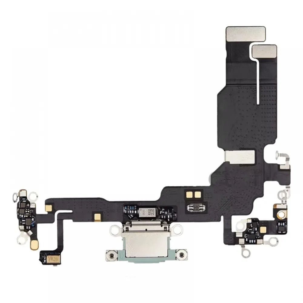 Picture of For iPhone 15 Plus Original Charging Port Flex Cable (Green)