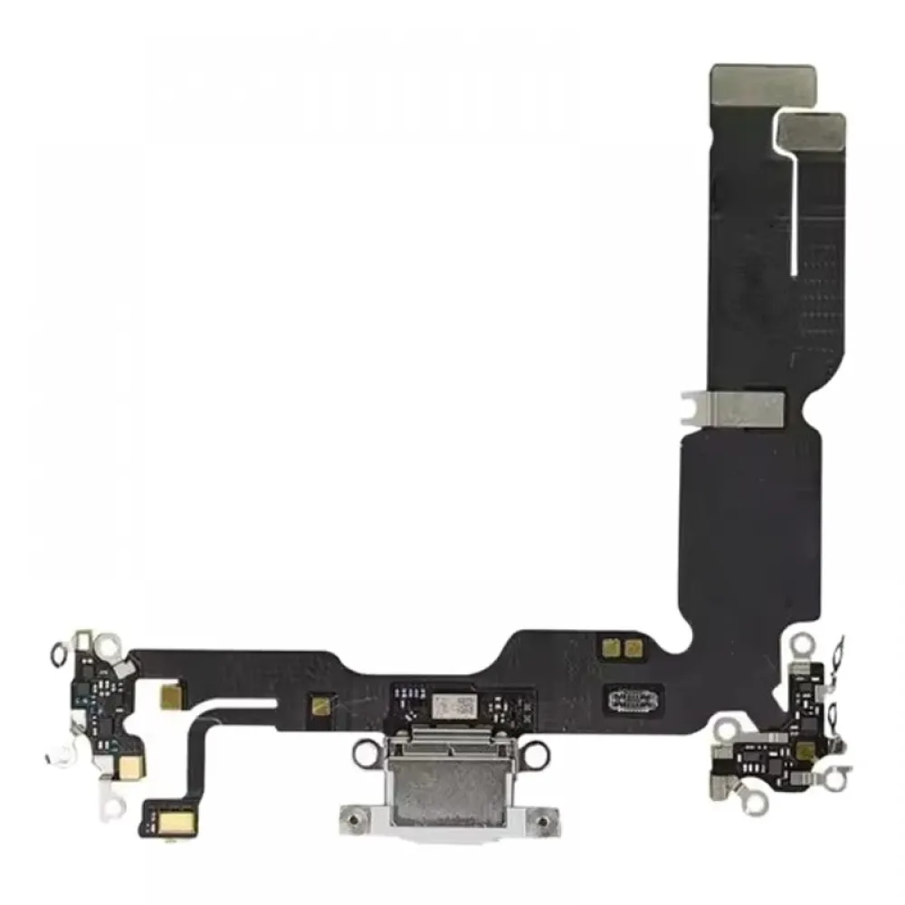 Picture of For iPhone 15 Plus Original Charging Port Flex Cable (White)