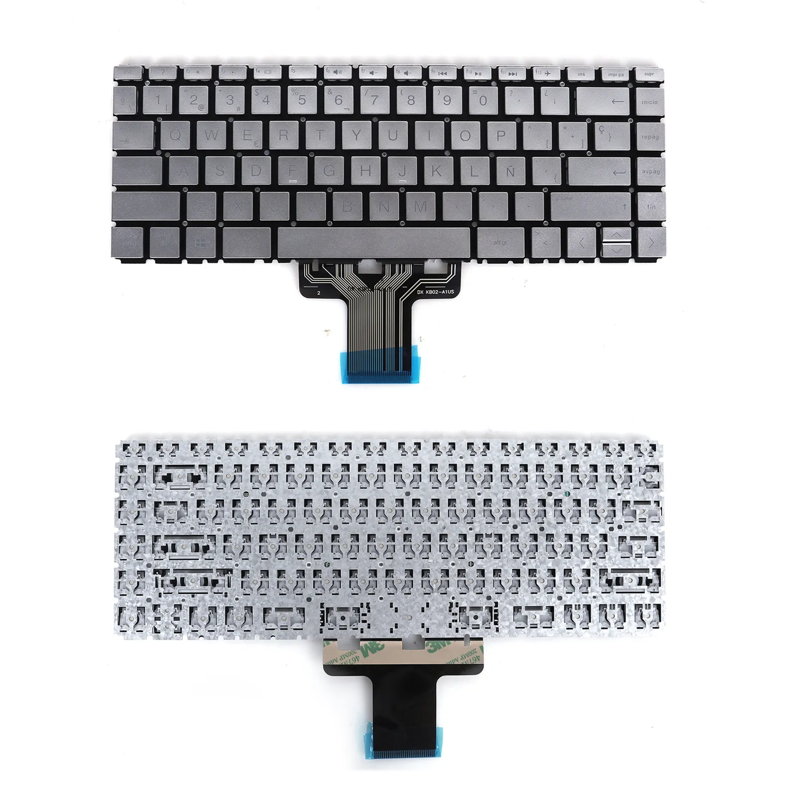 Picture of Laptop Spanish keyboard forHP Pavilion 14-CD 14m-cd 14t-cd 14-CE 14-CF 14-CK 14-CM 14-CS 14-CY 14-DA 14-DF 14-DG 14-dh 14m-dh 14t-dh 14-DK 14-DR 14s-DR 14-dq 14s-dq SILVER（Without FRAME，Win8）