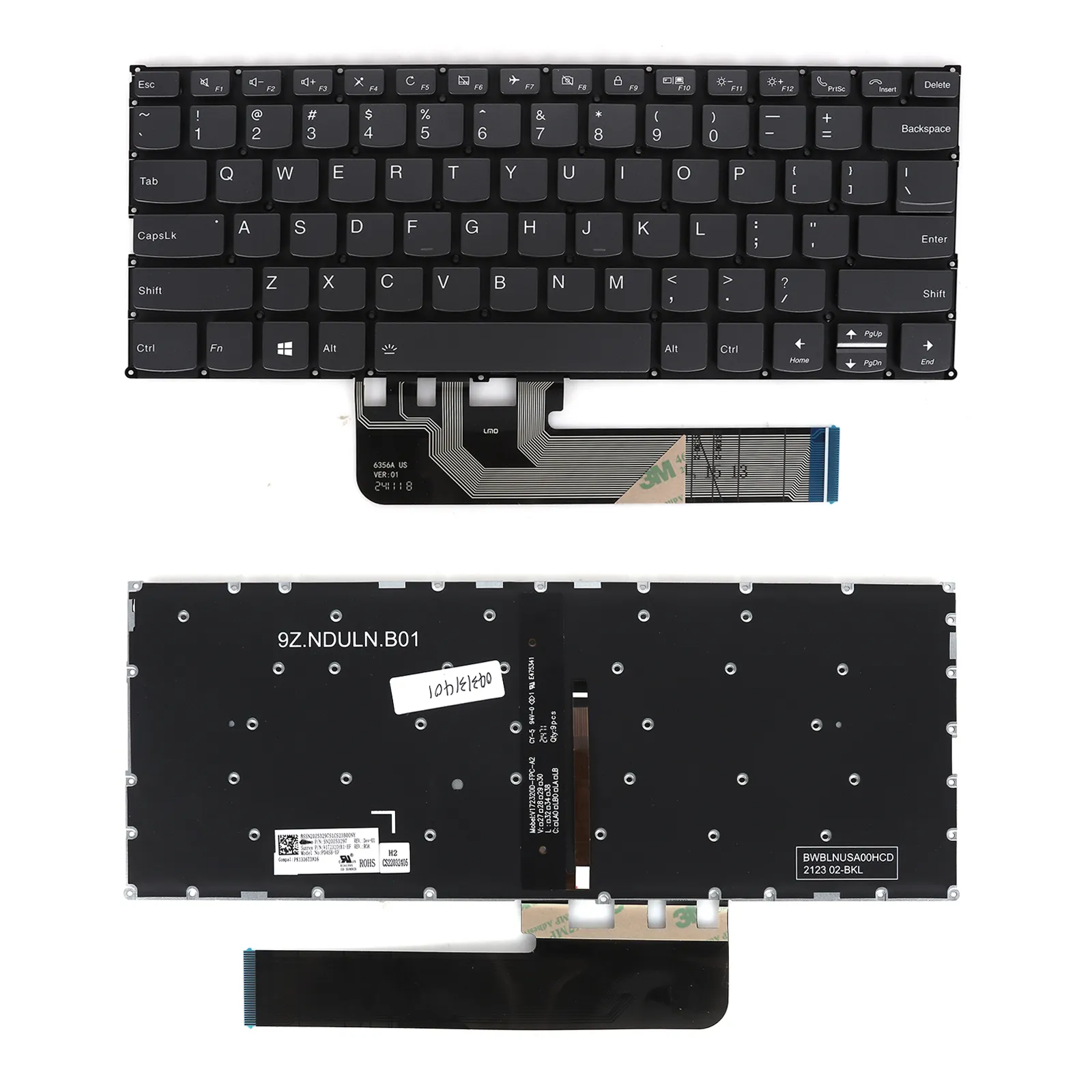 Picture of Laptop US keyboard forLenovo IdeaPad Yoga 530-14 730-13 S740-14IIL GRAY（Backlit，Phone key，Win8）
