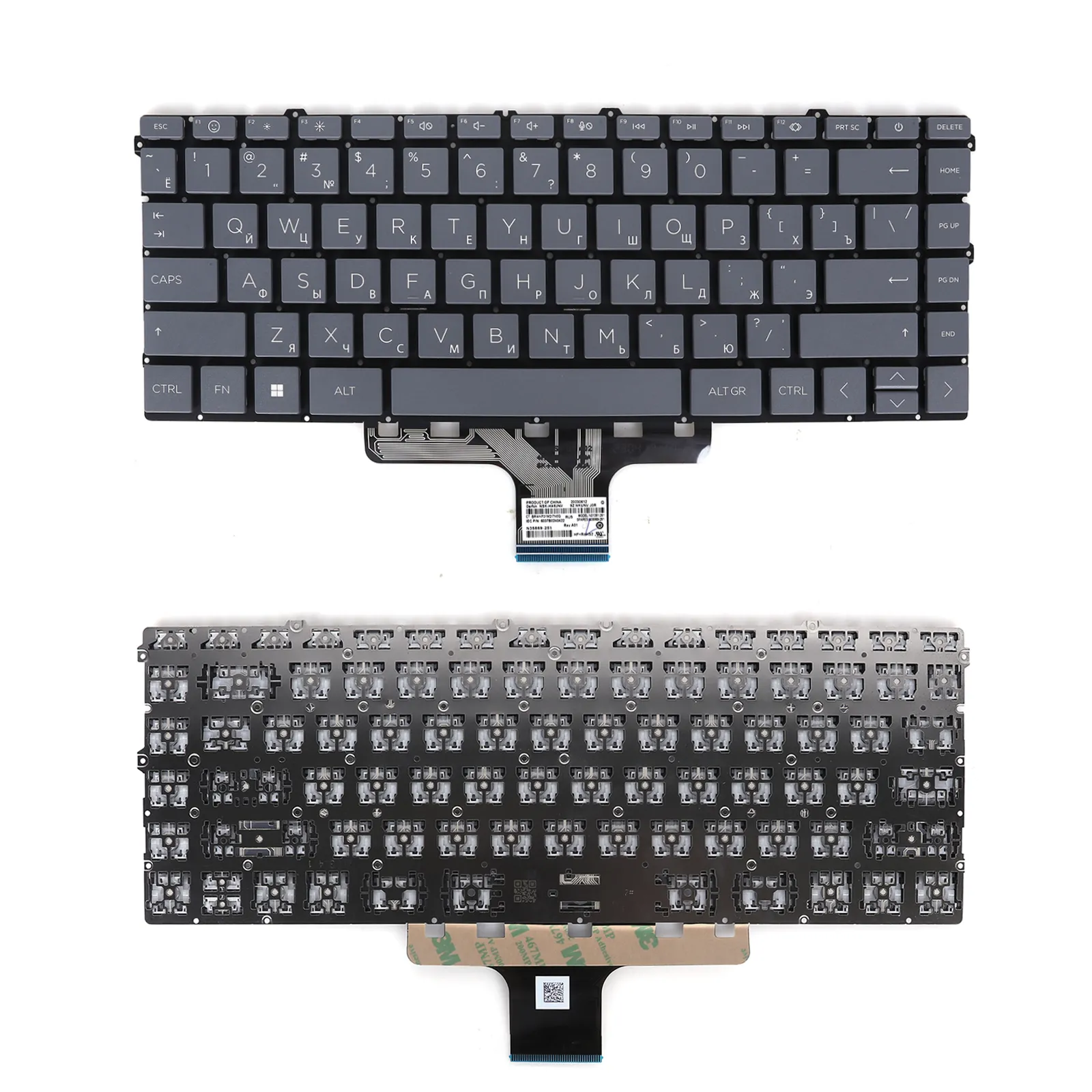 Picture of Laptop Russian keyboard forHP ENVY15 X360 15-EW 15-EY 15T-EY 15Z-EY TPN-C158 C157 GRAY（Small Enter，Win8）