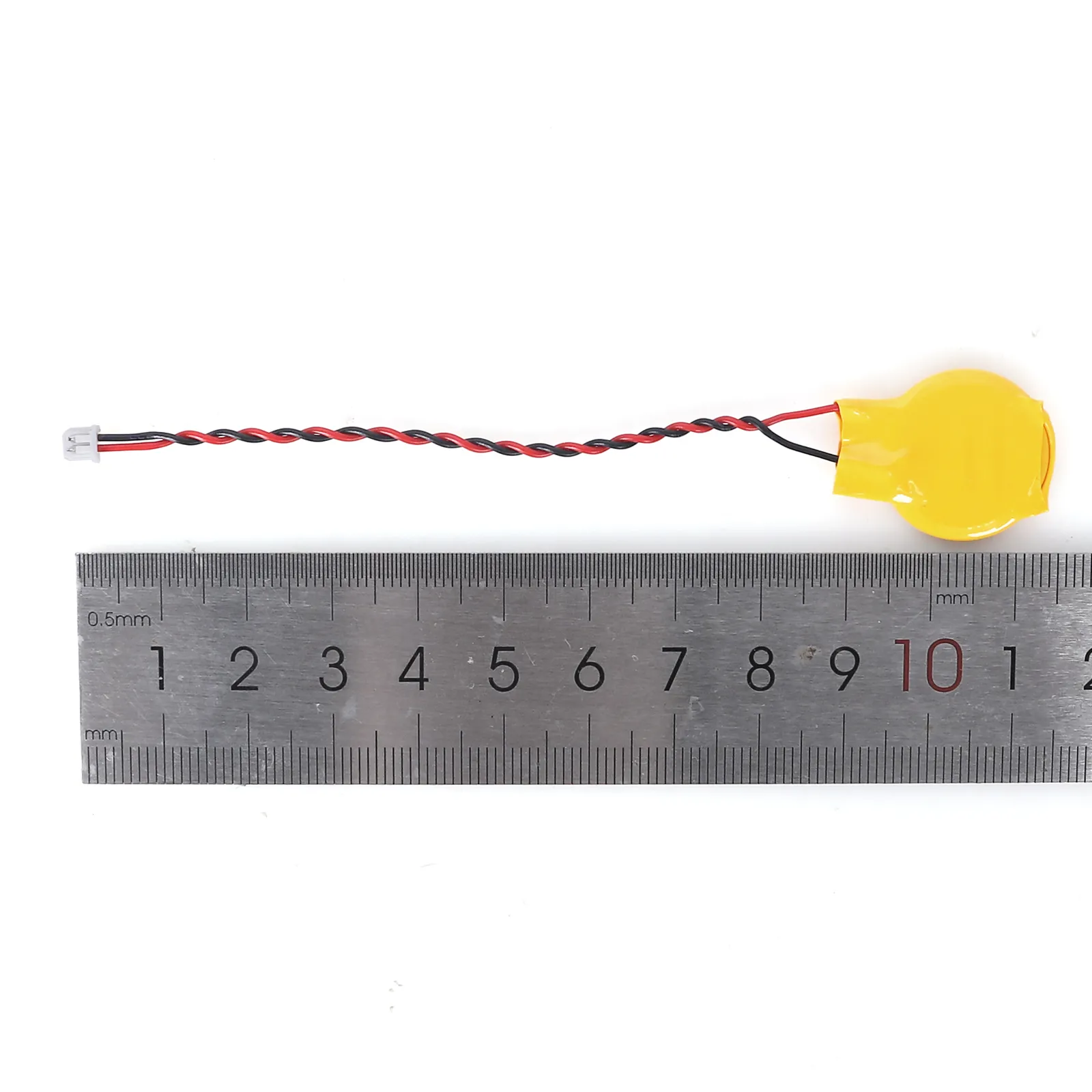 Picture of CR2016 3V 75mAh CMOS laptop motherboard with built-in lithium battery 2-pin 1.25mm 9cm CMOS 3V BIOS Battery
