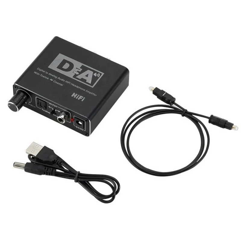 Picture of Digital fiber to analog converter coaxial to 5.1 channel audio decoding separator 3.5 headphone strap adjustment