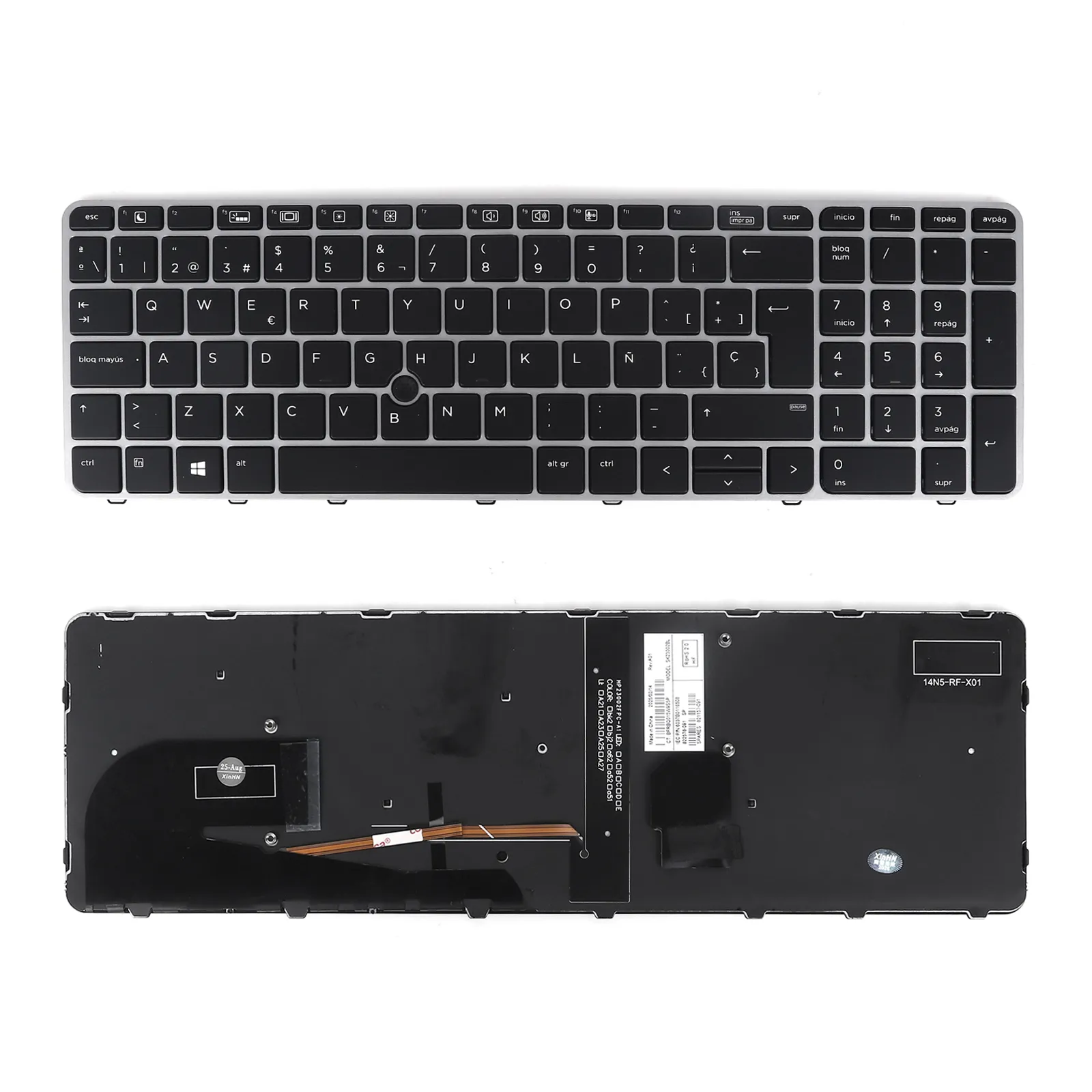 Picture of Laptop Spanish keyboard forHP  850G3 755G3  ZBOOK15U G3  pointing, backlight