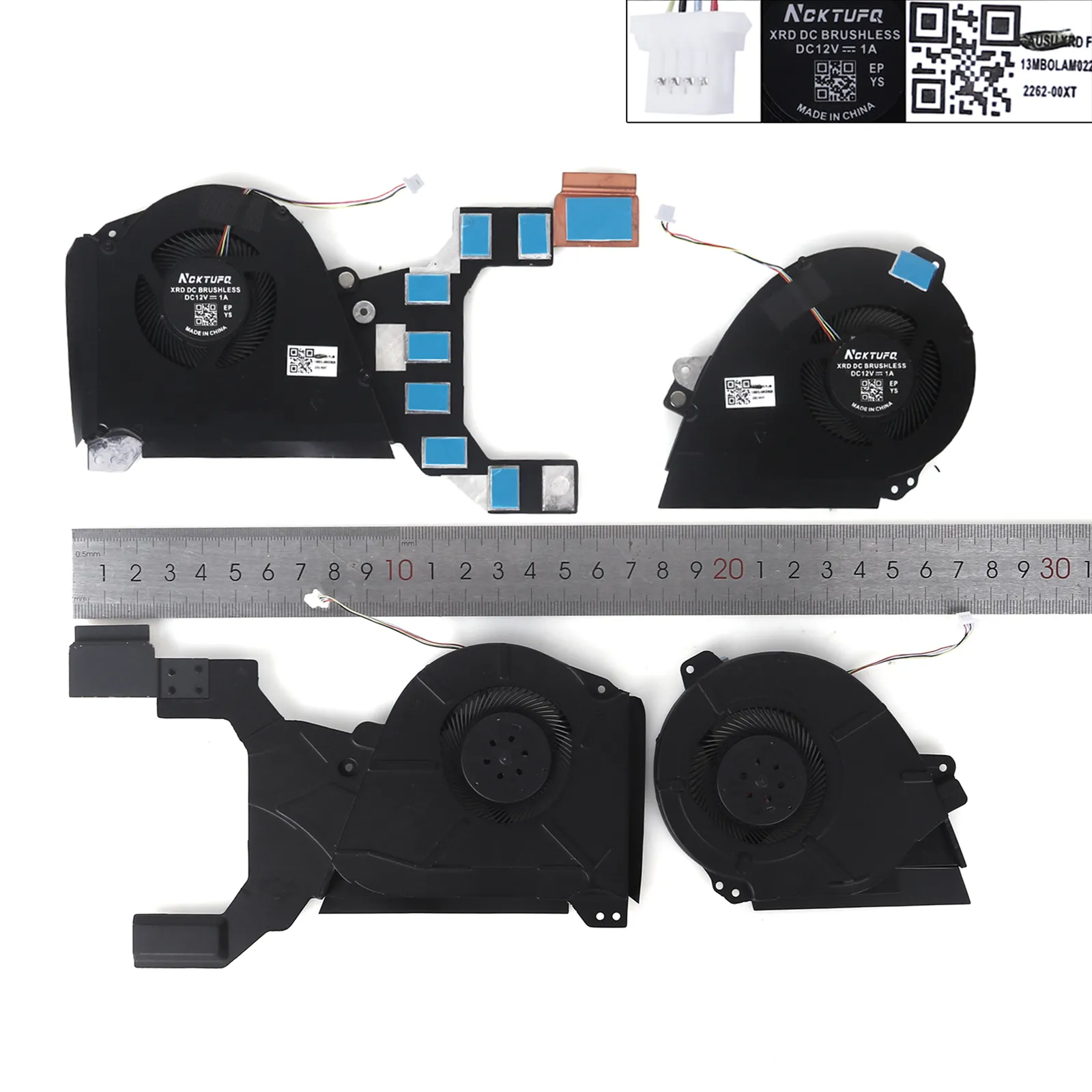 Picture of Laptop fan forGX501 Pair ASUS GX501 GX501V GX501VSK CPU Fan &amp; GPU Fan ND75C19-17C10 ND75C18-17C09 (COPY)