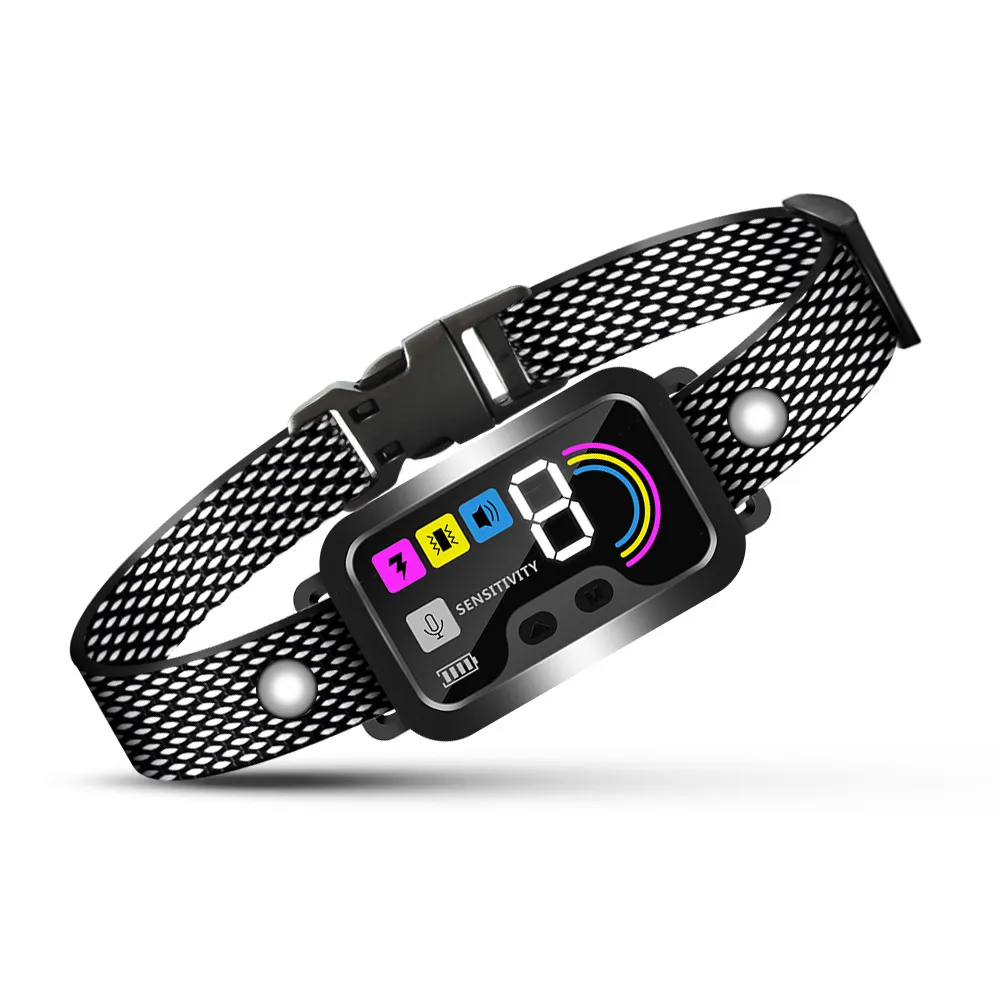 Picture of Color screen bark arrester, dog trainer, anti barking pet supplies, input voltage DC 5V/1A, battery capacity 300mAh, waterproof rating IP67