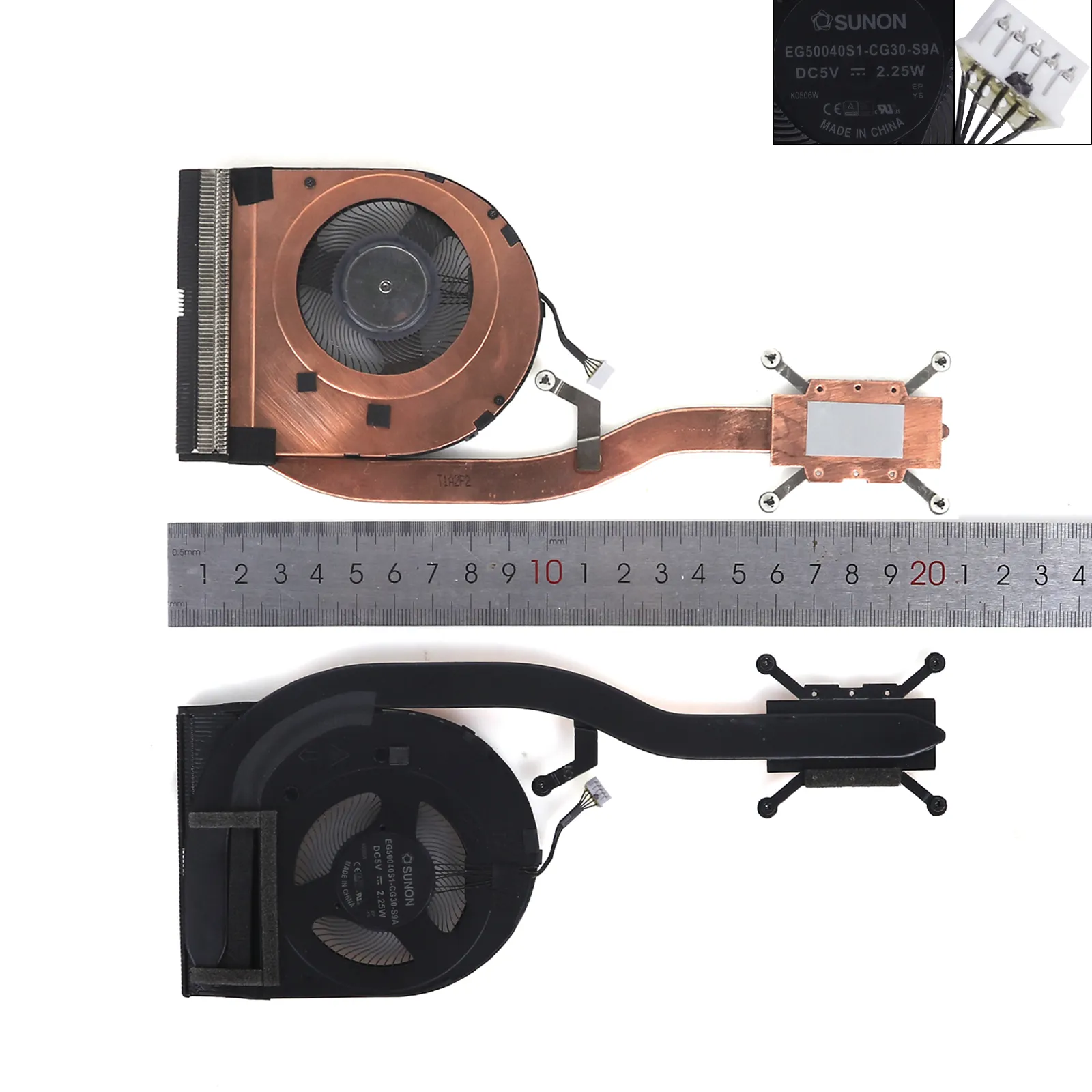 Picture of Laptop fan forLenovo Thinkpad copper tubes with heat dissipation T490 T14