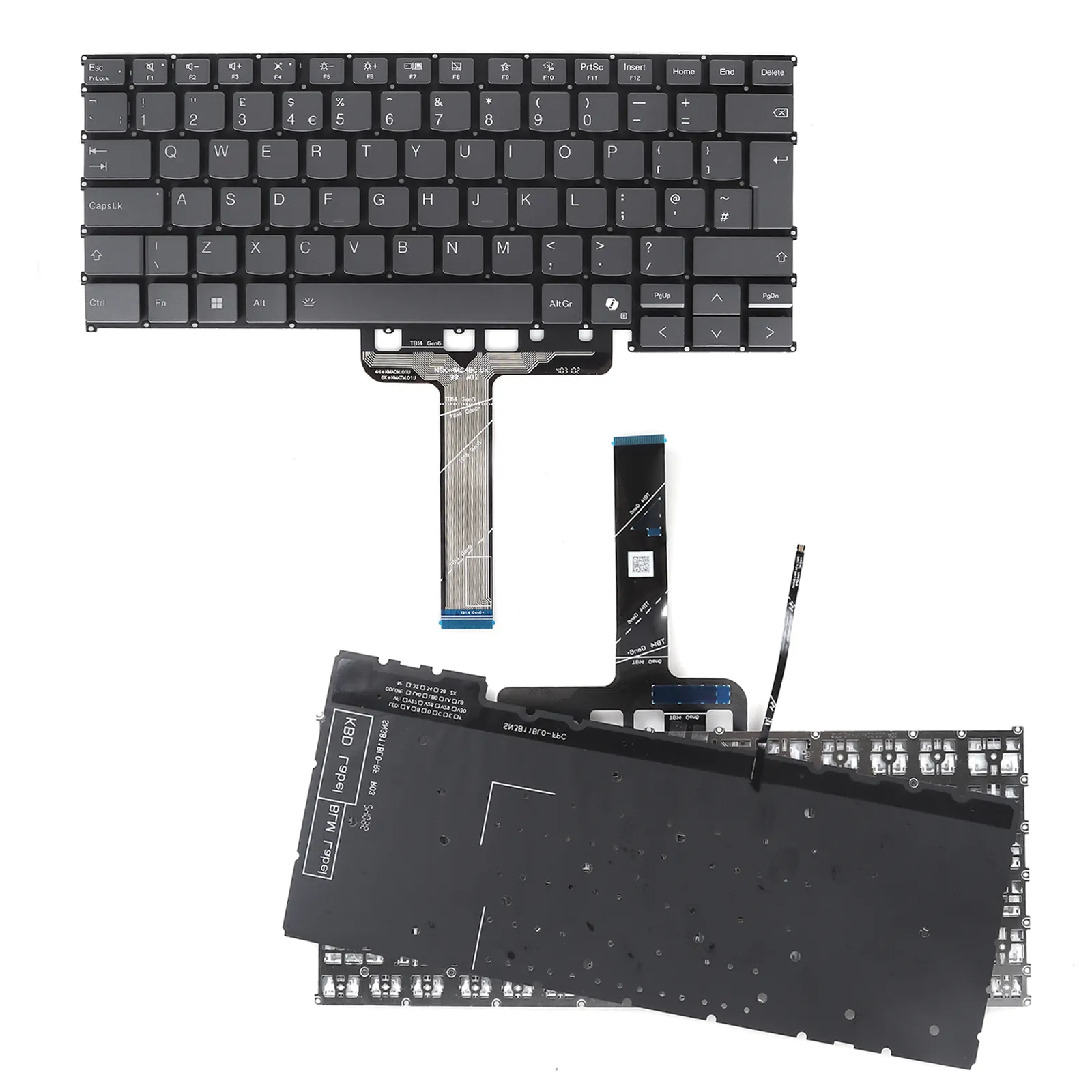 Picture of Laptop UK keyboard forLenovo ThinkBook 14 G6 14 G6 ABP 14 G6 IRL GRAY（Backlit，AI，Win8）