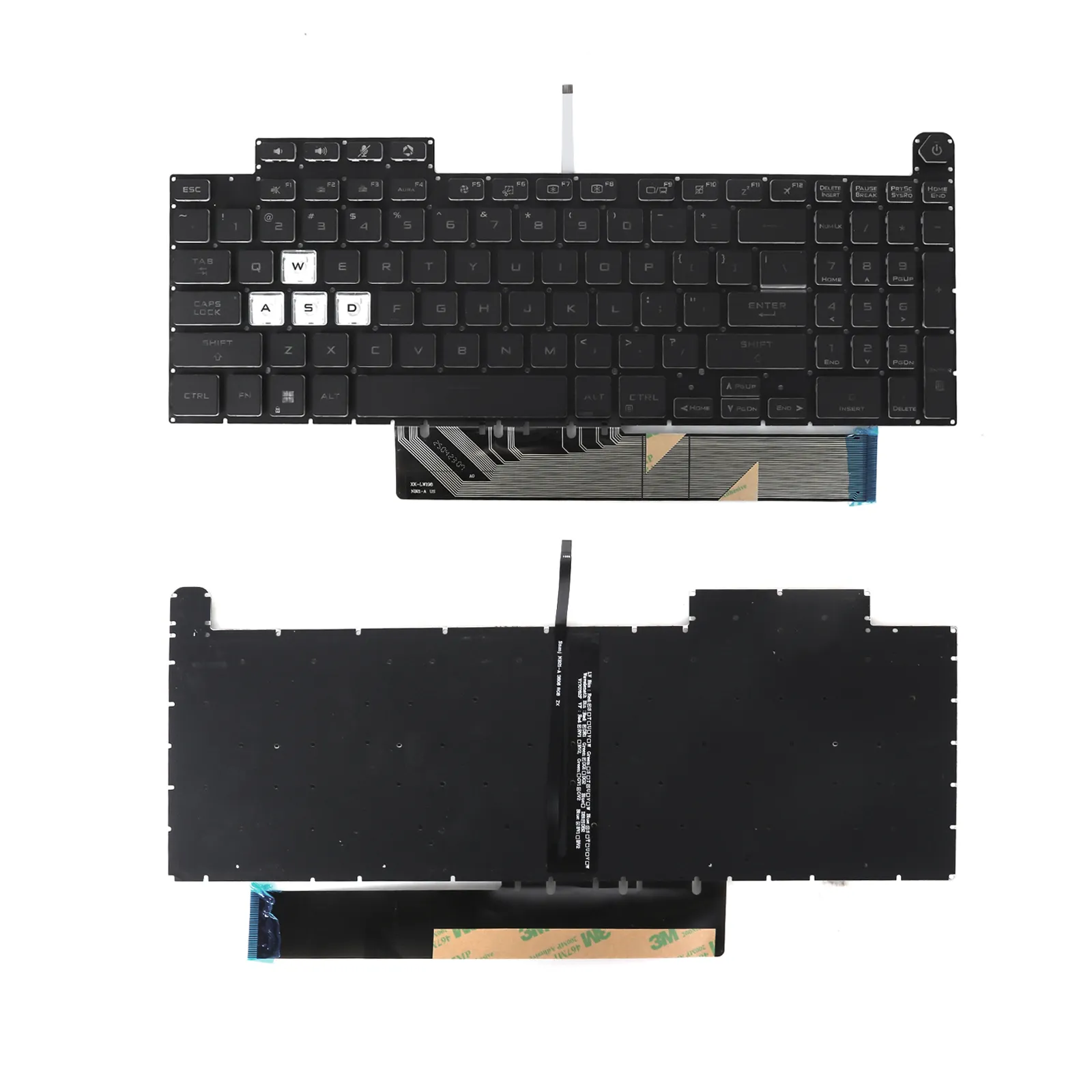 Picture of Laptop US keyboard forASUS TUF FA507 FA607 FX507 FX517 FX607 FX617 FX707 BLACK (Full Colorful Backlit,Win8）