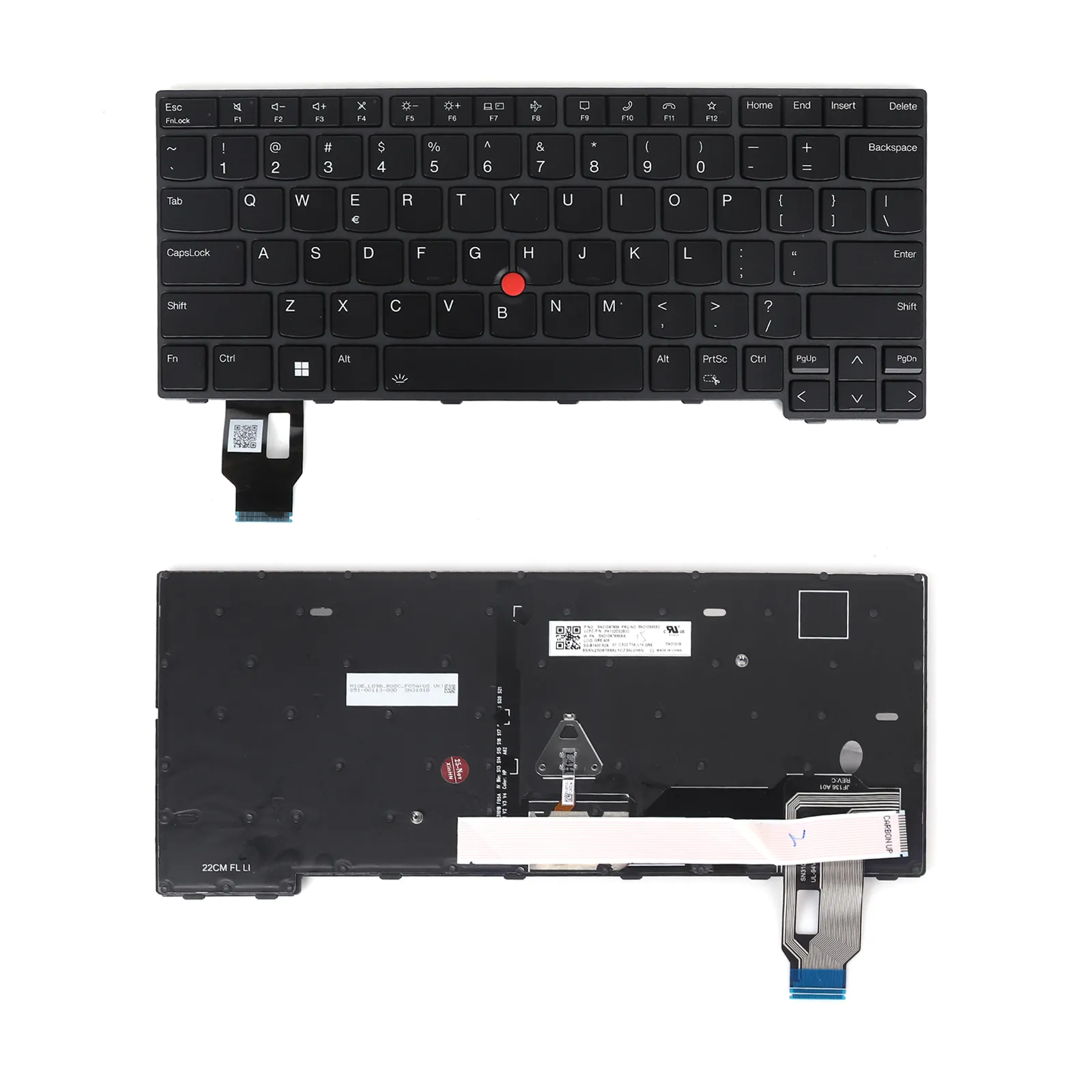 Picture of Laptop US keyboard forLenovo Thinkpad T14 L14 P14S GEN3 GEN4 BLACK FRAME BLACK（Backlit，With Point，Win8）