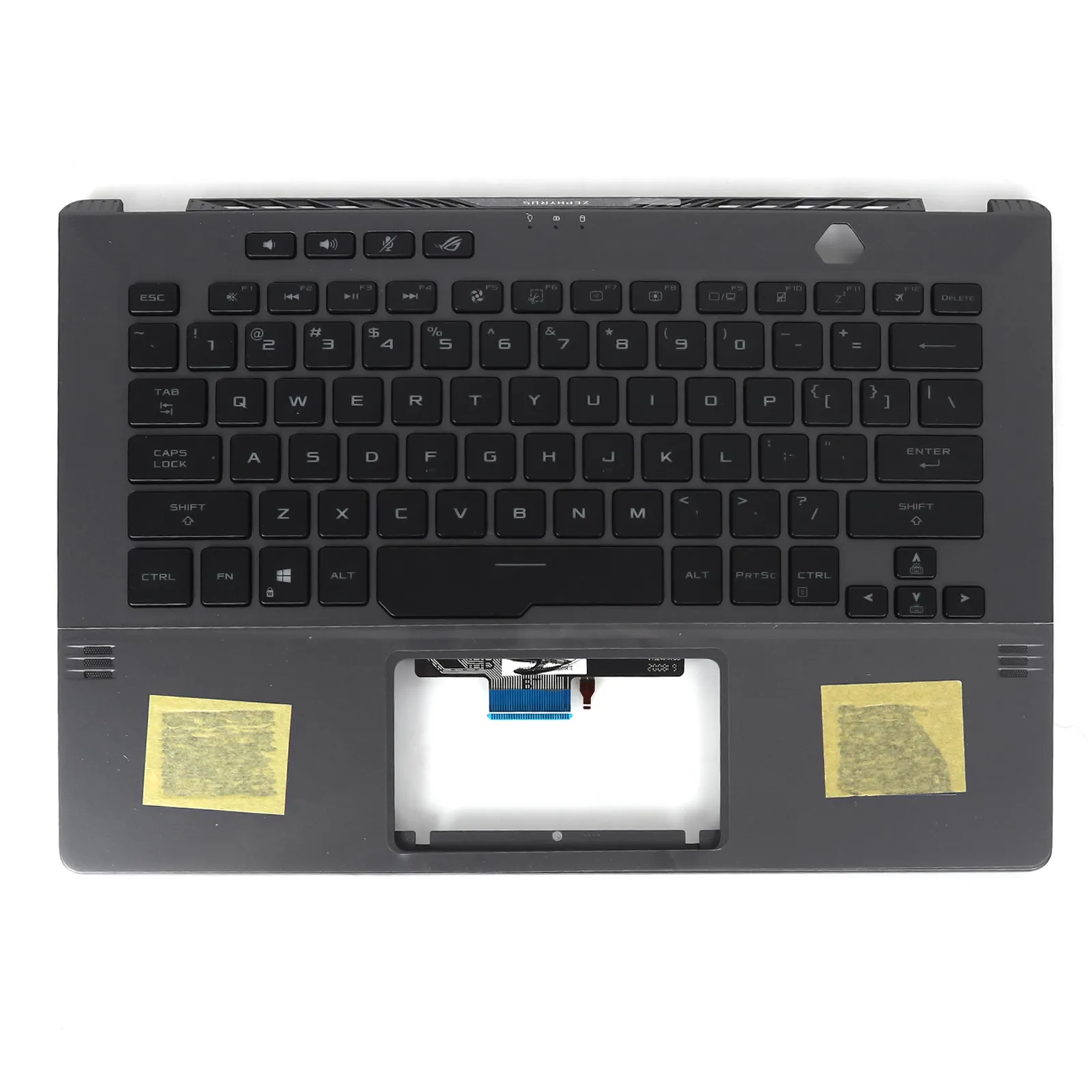 Picture of New Replacement Laptop Cover For ASUS ROG Zephyrus GA401 GA401I GA401U Laptop Palmrest Upper Cover Case And US Keyboard Backlight Gery
