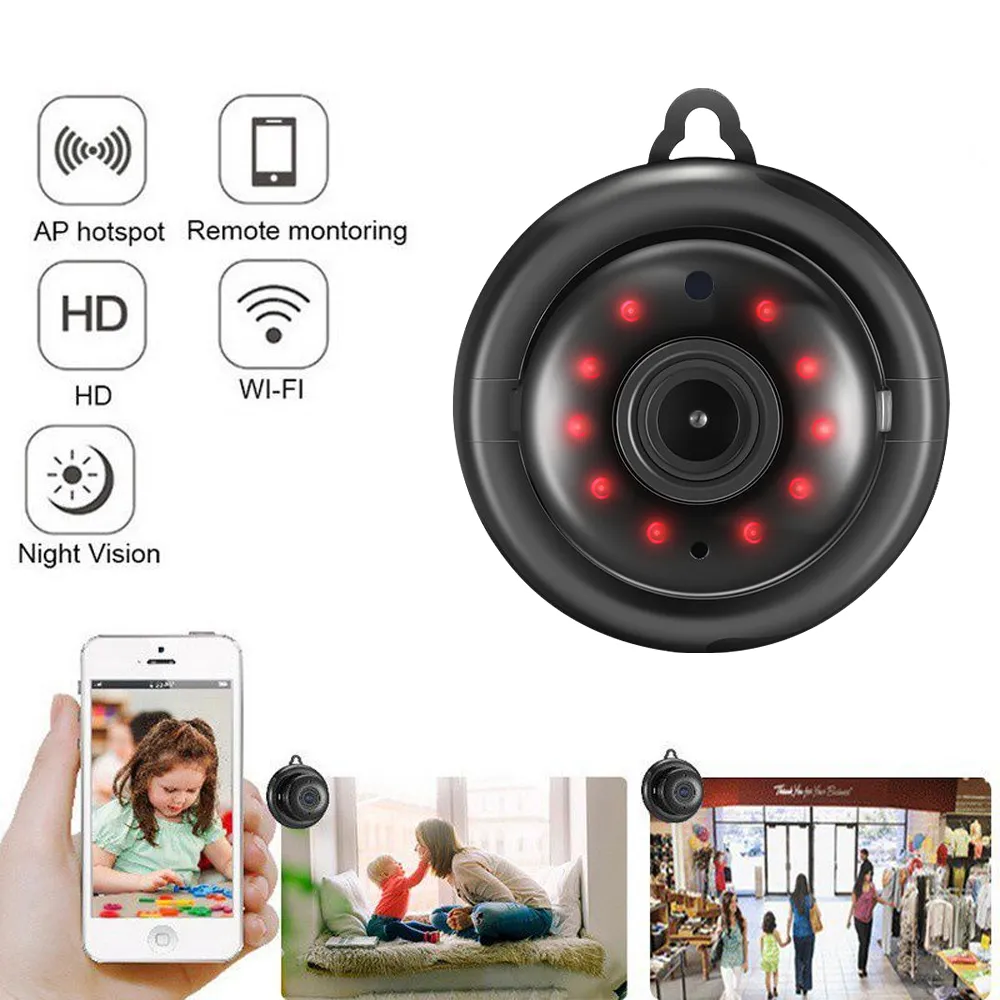 Picture of Card camera, hook-mounted camera, wireless surveillance camera, WIFI HD camera, video surveillance, home security, voice intercom
