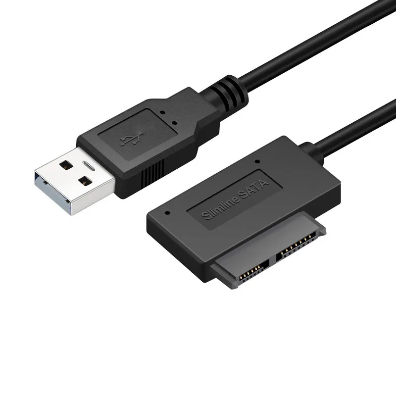 Picture of Slimline usb easy drive cable, SATA 13-pin optical drive cable, SATA7+ 6-pin adapter cable, supports burning single USB cable 40cm