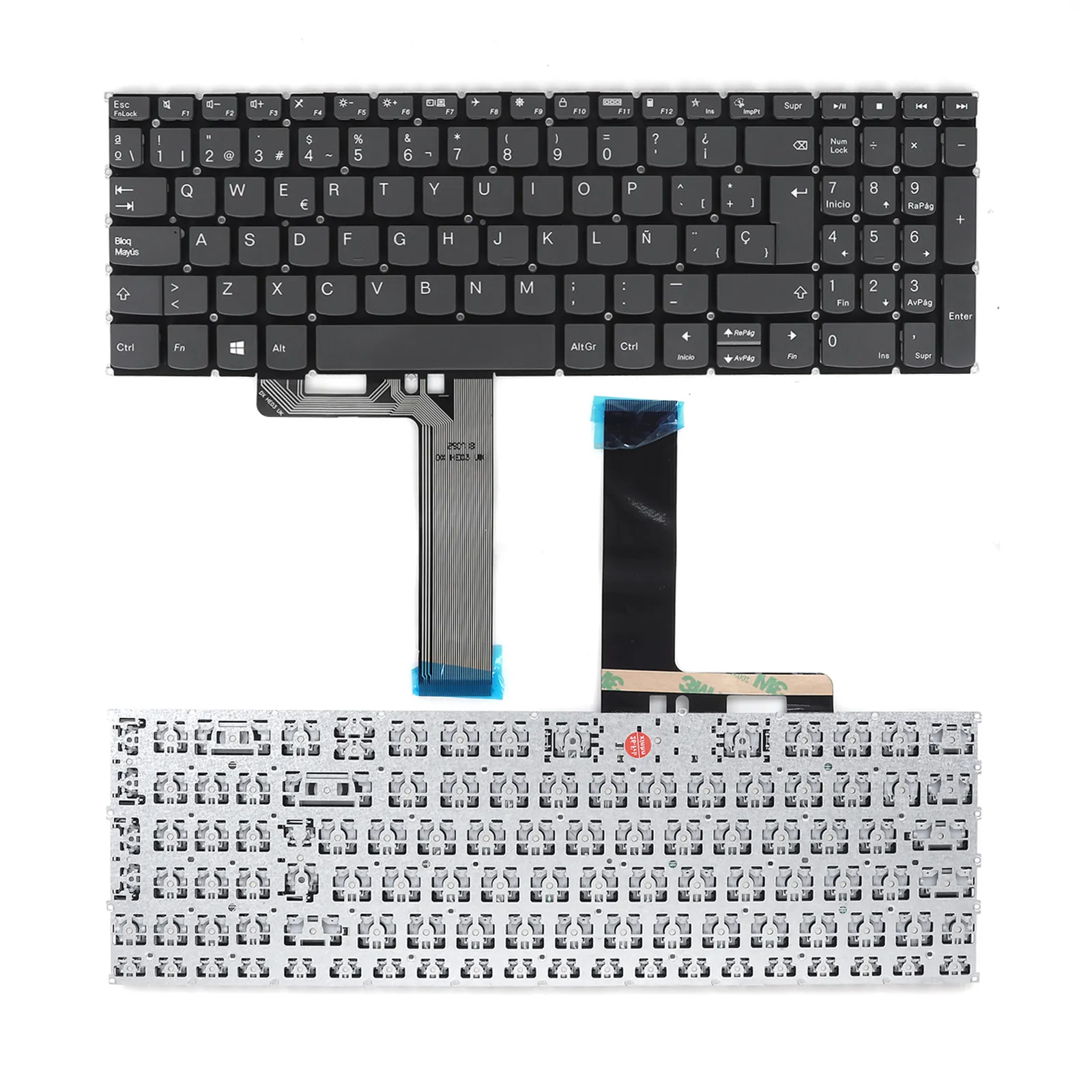 Picture of New Replacement Keyboard Laptop For Lenovo ideapad 3-15ABA7 3-15IAU7 3- 17ABA7 3-17IAU7 Gray( Win8 ) SP Layout