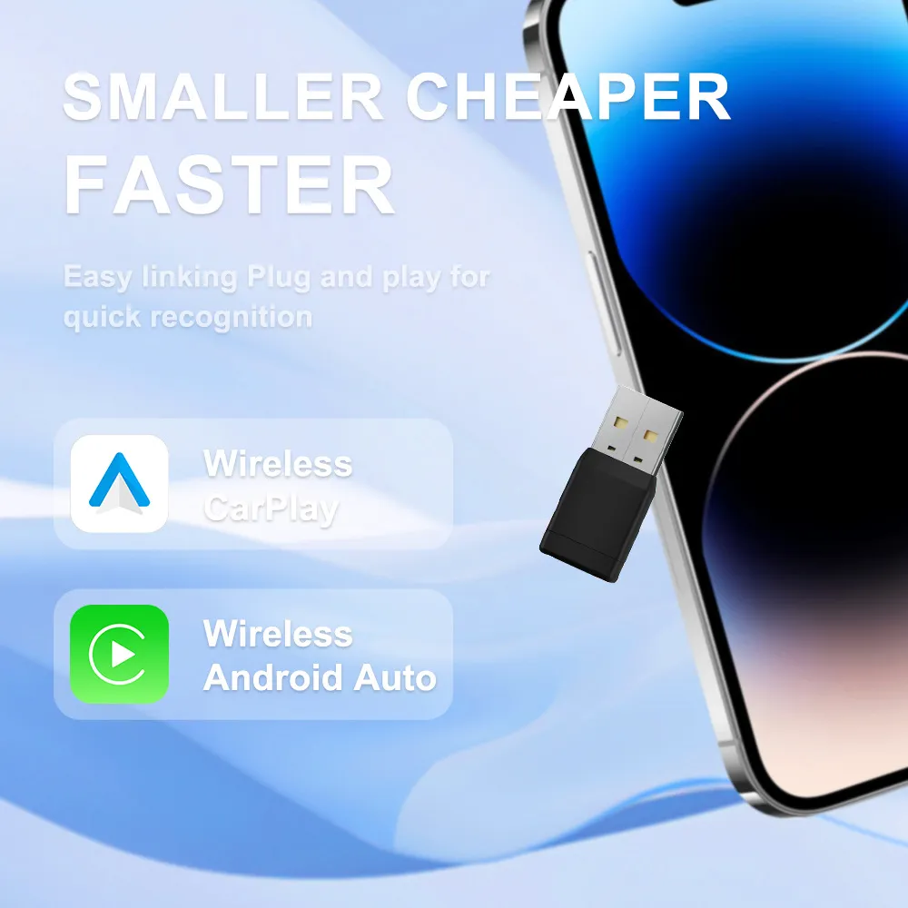 Picture of Wired to wireless CarPlay smart connected car original car machine box Android and Apple car box adapter