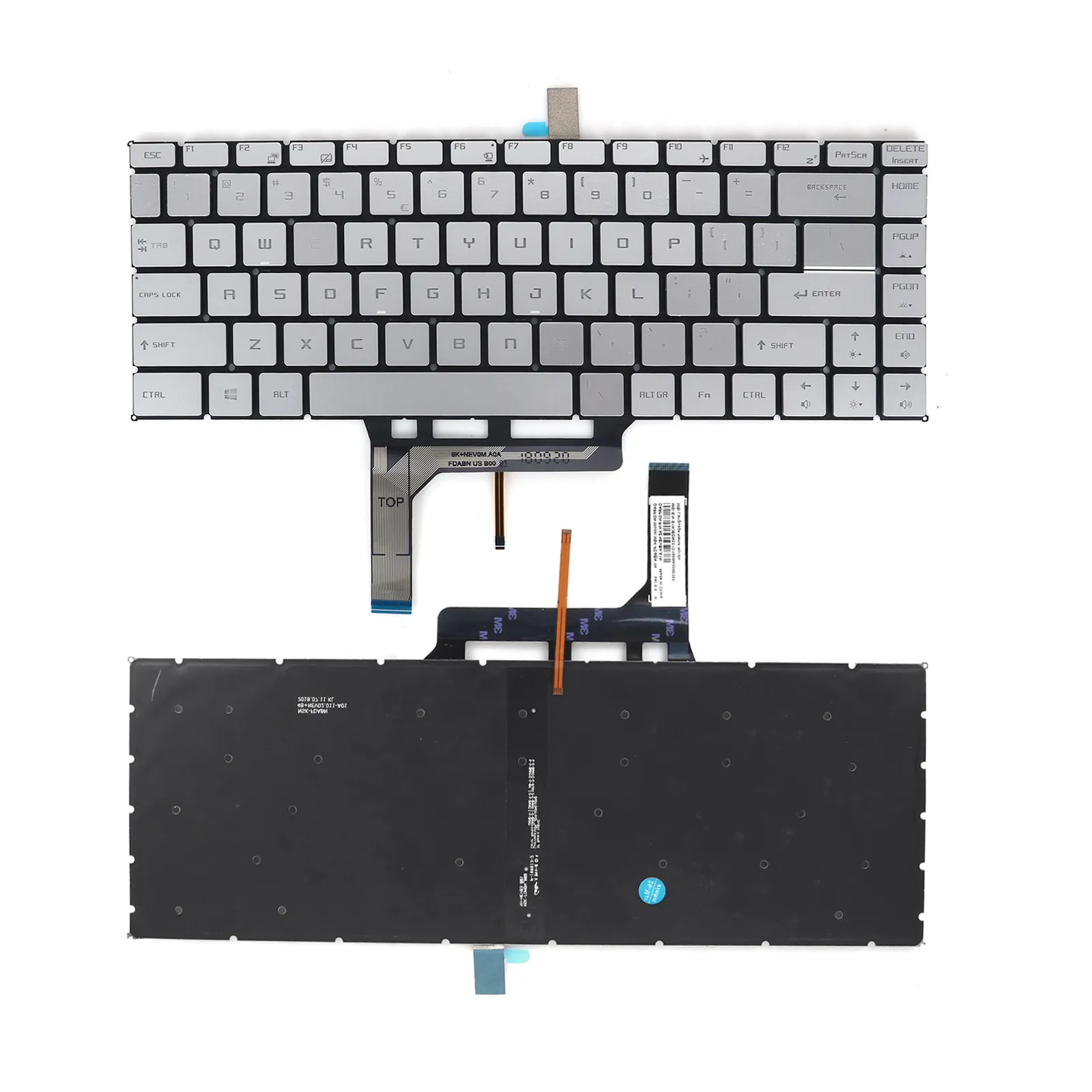 Picture of Laptop US keyboard forMSI PS42 Modern 8RC 8RA 8MO PS42 8RB 8M MS-14B1 MS-14B2 Backlit silver