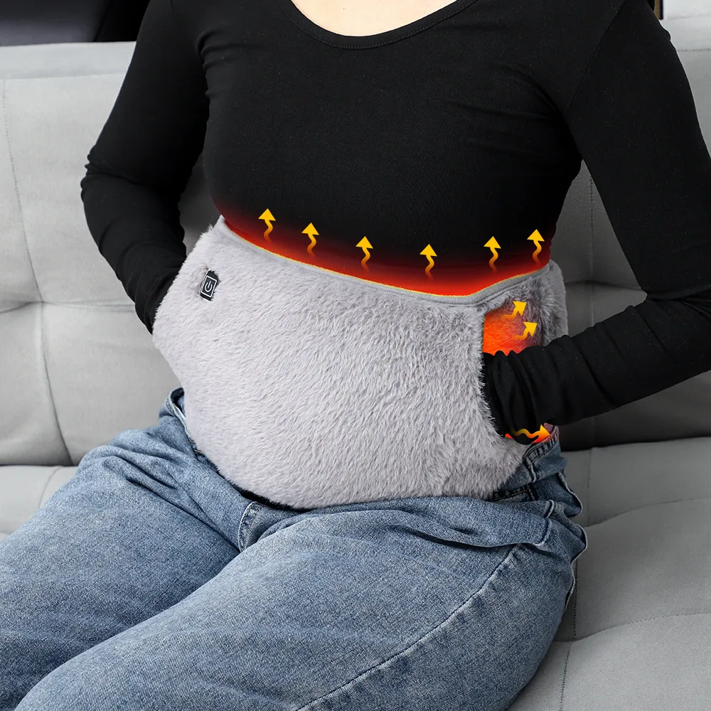 Picture of Three level intelligent temperature control USB power supply heating waist belt can warm hands, waist, stomach, warm plush waist belt dormitory, winter cold prevention and hand warmth treasure