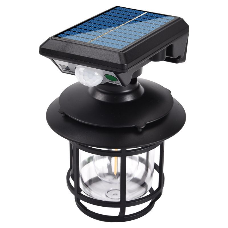 Outdoor solar garden wall lamp, waterproof street lamp, human body sensor wall lamp, road lighting, garden lamp, three-speed adjustable integrated energy board