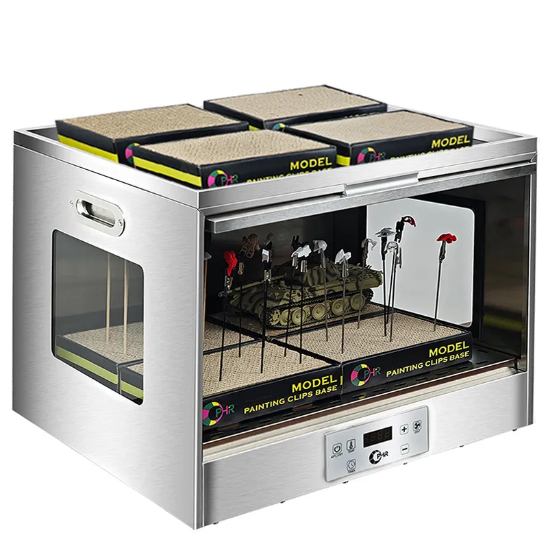 Picture of 110V US Standard Dust-Proof Paint Dryer for Airbrushed Figures - Fast Drying, Curing & Baking Tool for Model Painting, Hobby Craft & Custom Figure Finishing