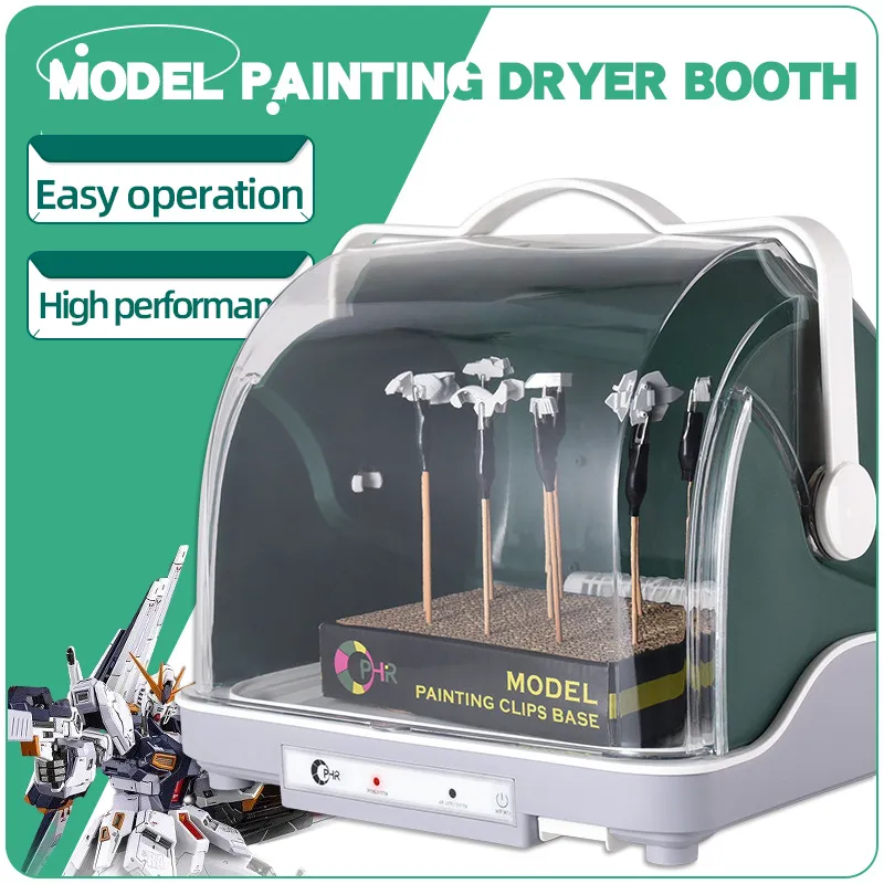 Picture of 110V US Version Model Painting Dryer Booth, Dust-Free Spray Paint Curing Box for Gundam Figures Model Kits
