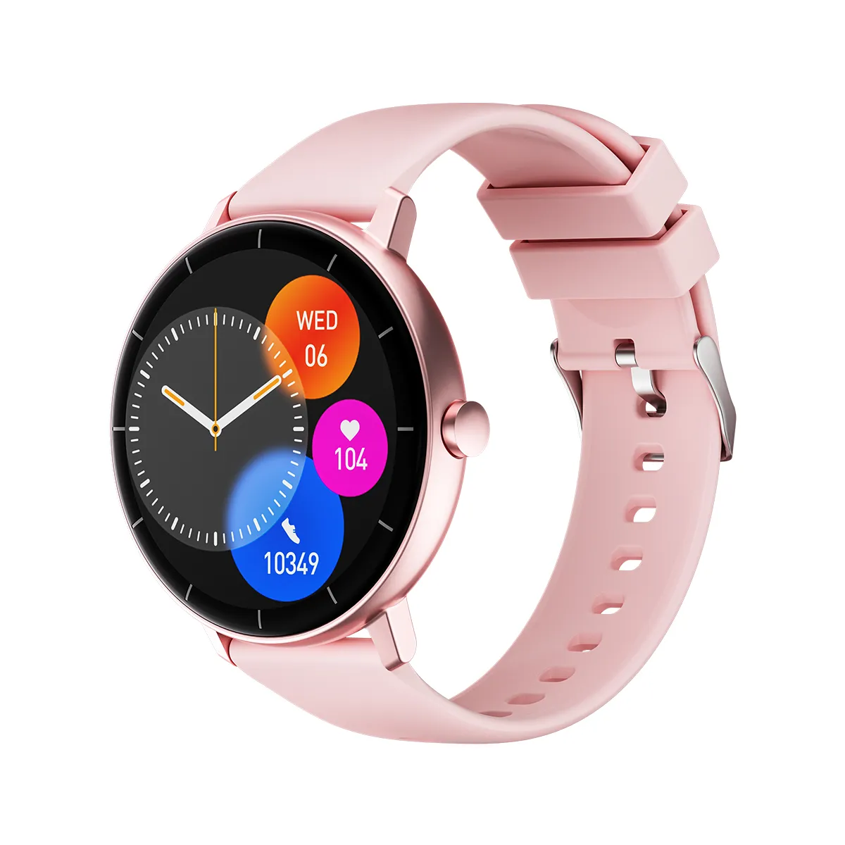 Picture of Pink GTR 4 Pro Smart Watch, 1.43" 360*360 IPS Screen, Menstrual Tracking & Full Health Monitor, Multi-Language Fitness Watch with Bluetooth Call, Wireless Charging Smartwatch for Women