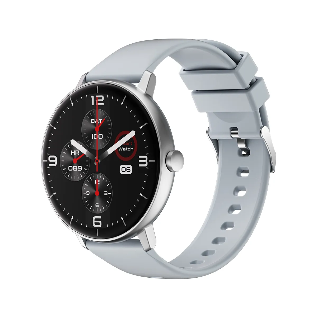 Picture of Silver GTR 4 Pro Smart Watch, 60Hz High Refresh, 500+ Free Watch Faces, 250mAh Polymer Battery, 24H Health Tracking, Bluetooth 5.1 Smartwatch with GPS & NFC Access Control