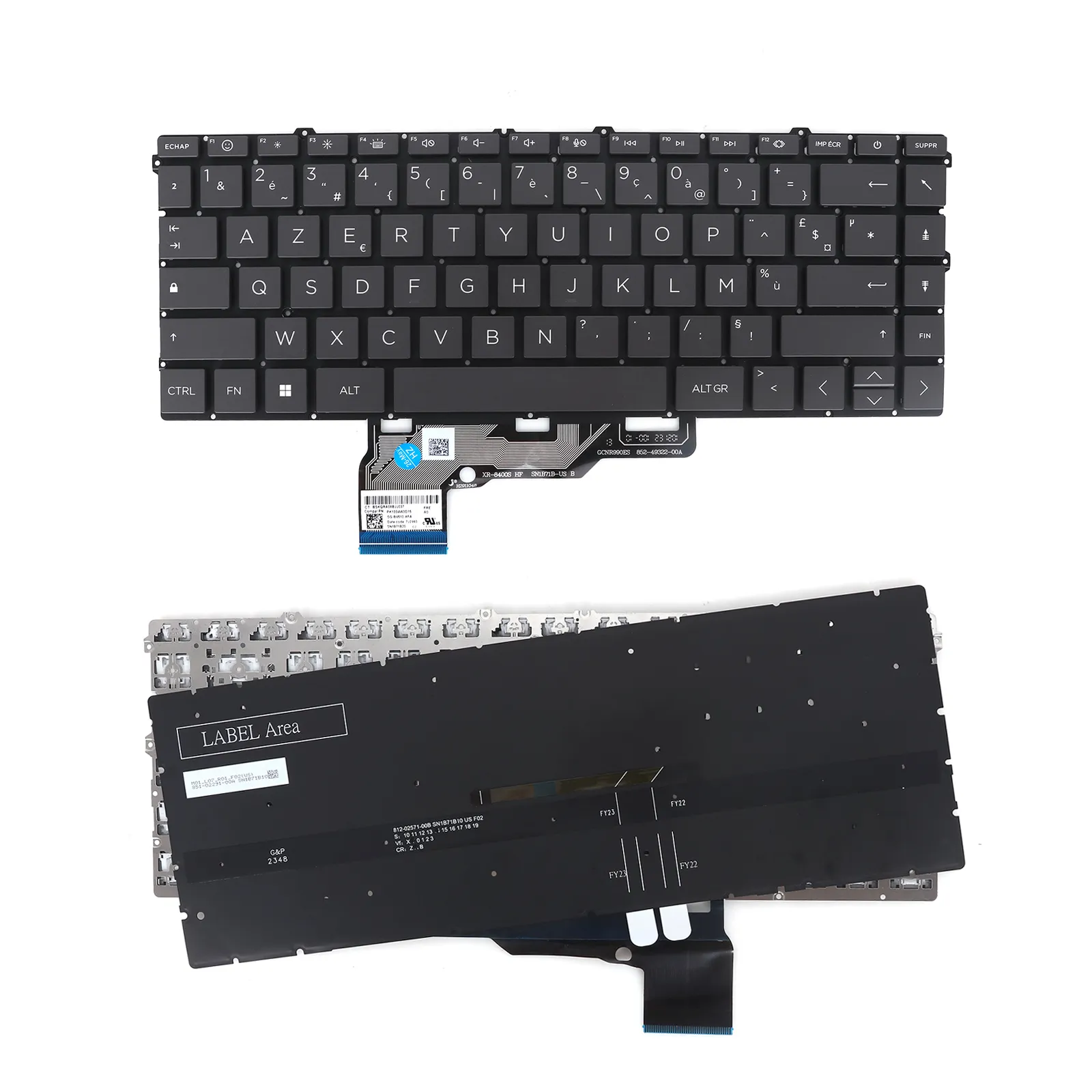 Picture of Laptop French Keyboard forHP 15-FE 15-FH BLACK (Backlit)