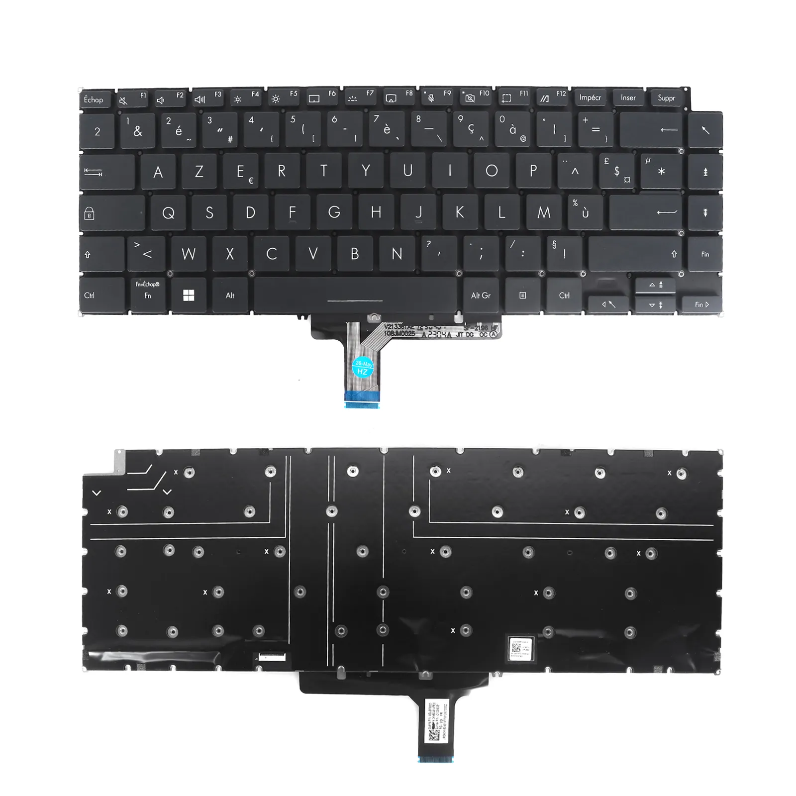 Picture of Laptop French Keyboard forASUS UX7602 Black RGB Backlit ,Without FRAME