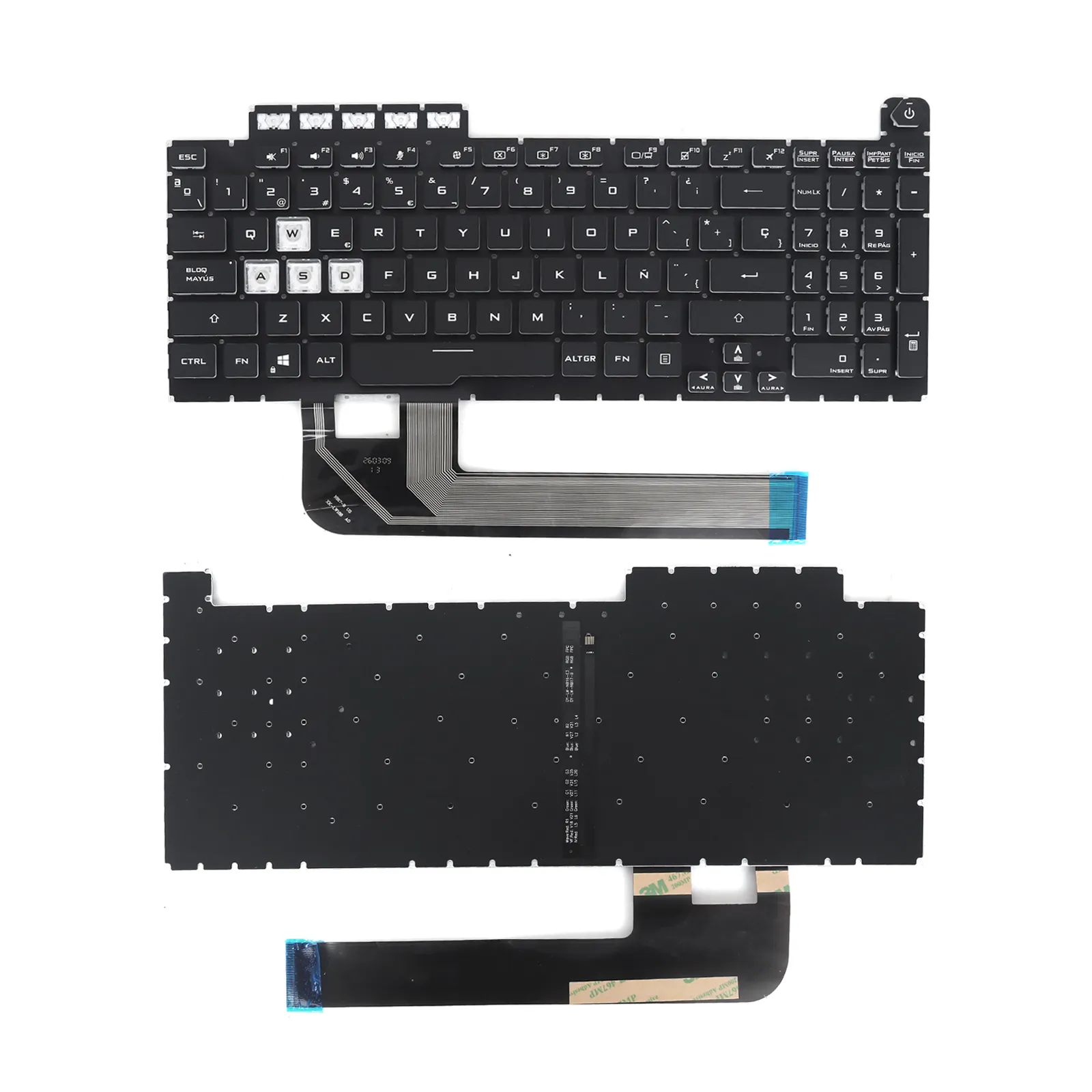 Picture of Laptop Spanish keyboard forASUS TUF Gaming FX506 FX506H FA506 FX706 FA706 BLACK(Backlit,win8)