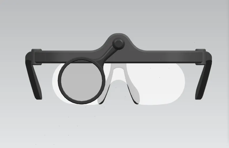 Picture of The head-mounted magnifying glass does not come with a light
